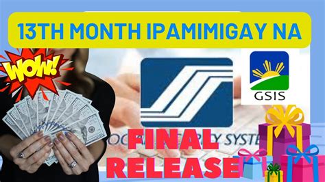 is there a 13th month pay for gsis pensioners|SSS, GSIS announce release of 13th month, holiday pensions.